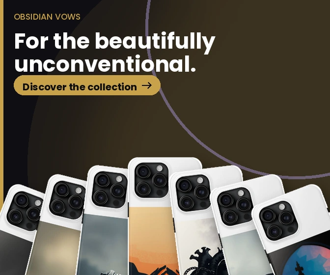 Obsidian Vows: Gothic wedding and bridal-party cases.